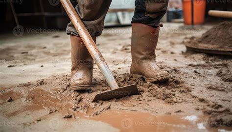 cleaning mud Custom|an object to dig mud.